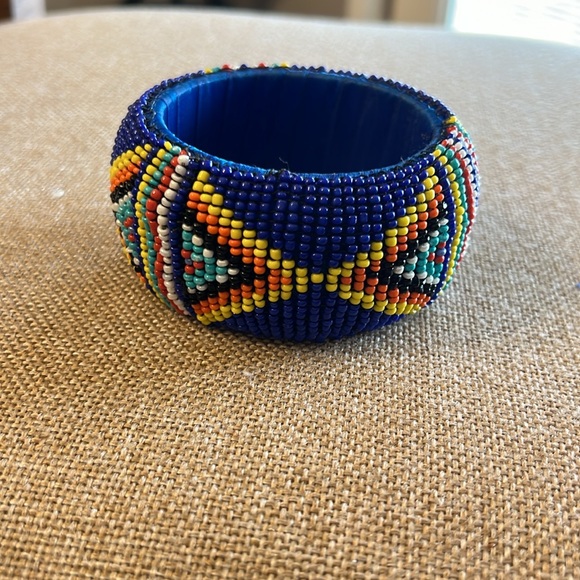 Large Beaded Bangle - Picture 5 of 8